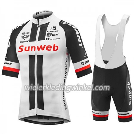 Set Fietsshirt + Korte Koersbroek 2018 Team Sunweb Dames N001
